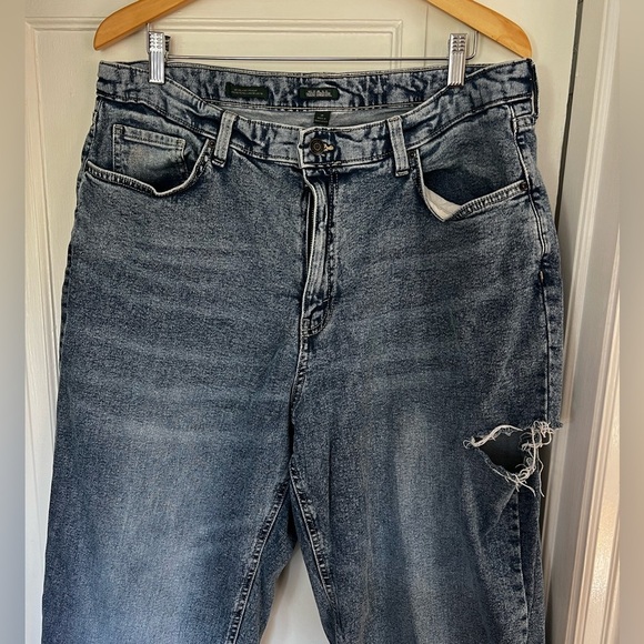 Wild Fable 90s Relaxed Straight Jeans Size 17 Distressed High Waist Vintage y2k - Picture 2 of 8
